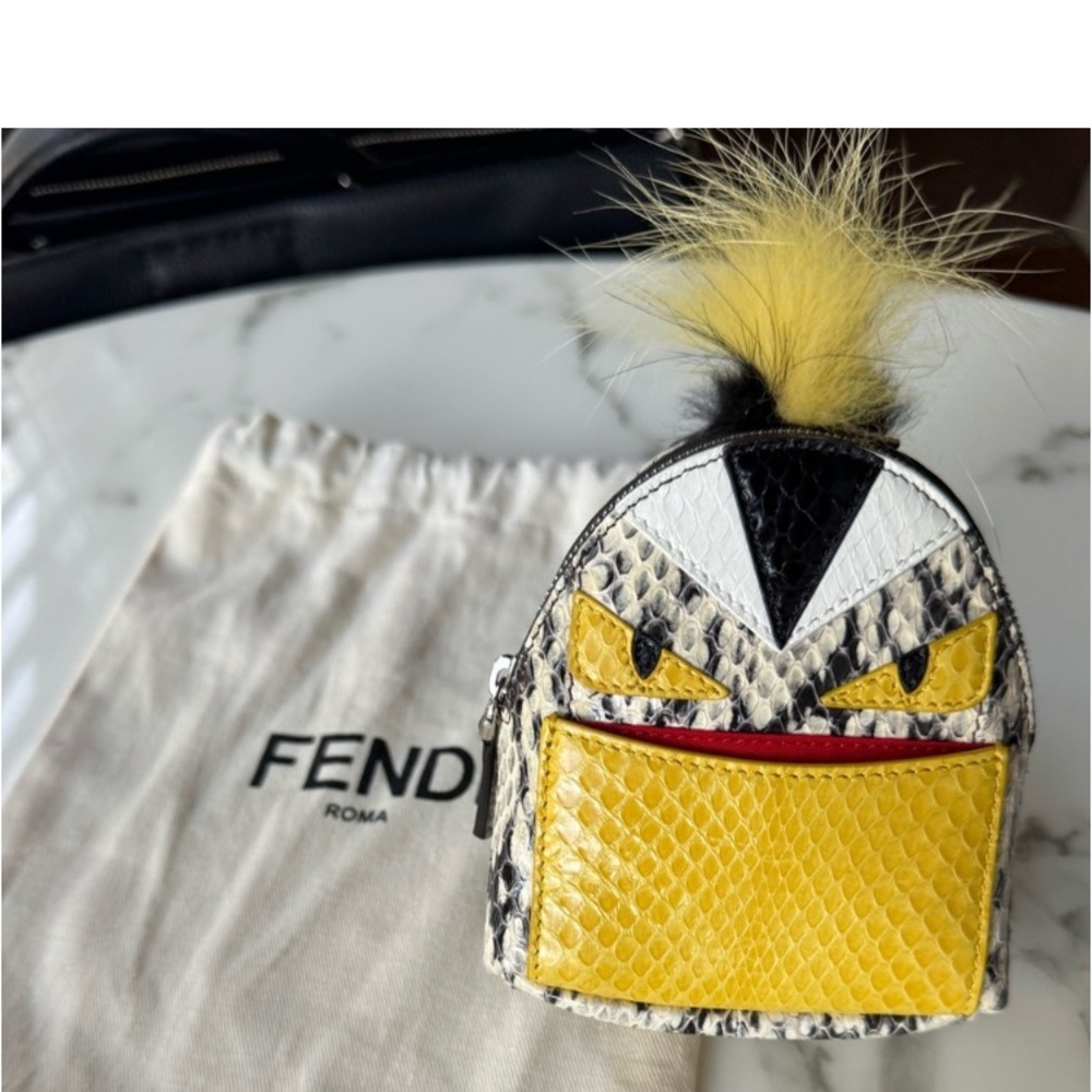 Fendi Bugs Nwot Backpack Charm Python - image 7